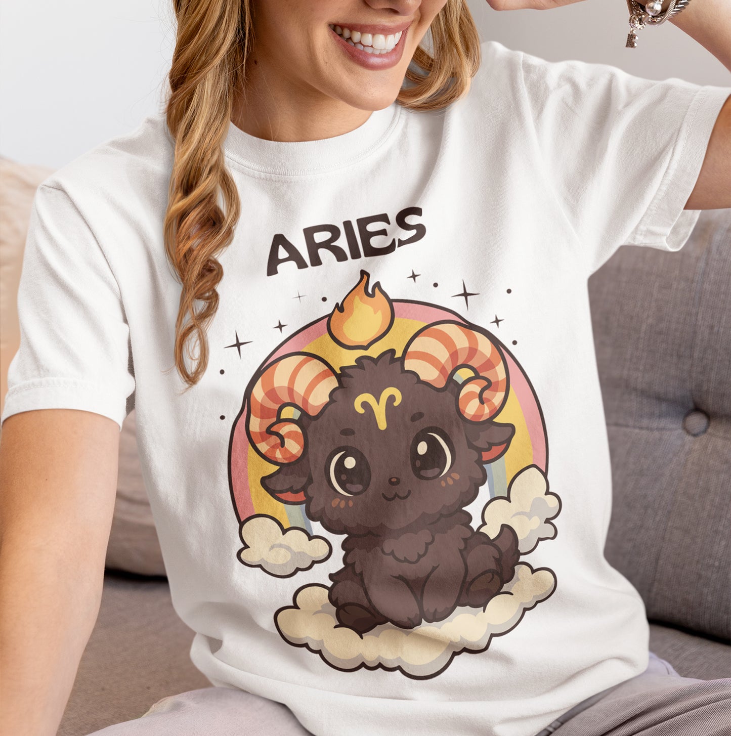 Cute Aries Zodiac Birthday Gift SVG – Kawaii Ram Zodiac Clipart – Chibi Aries PNG and SVG Bundle – Instant Digital Download for Cricut