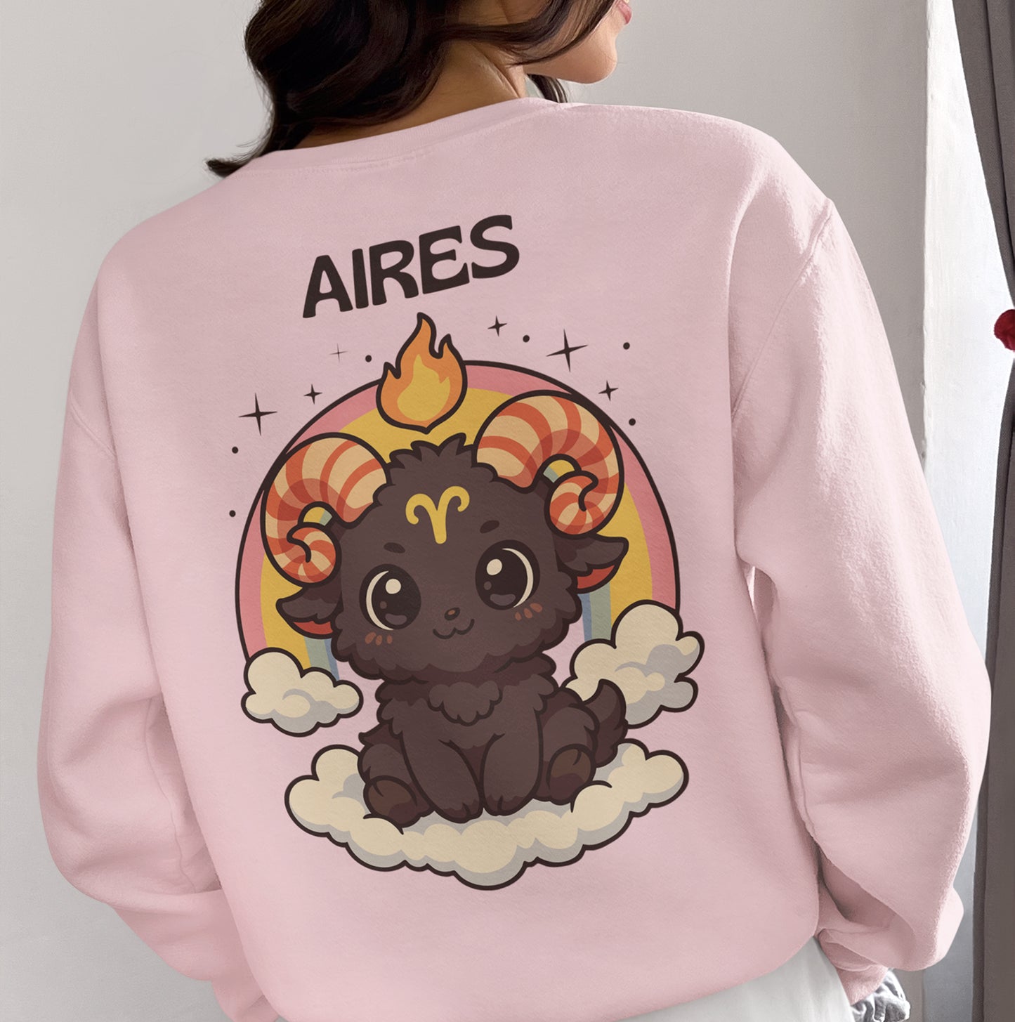 Cute Aries Zodiac Birthday Gift SVG – Kawaii Ram Zodiac Clipart – Chibi Aries PNG and SVG Bundle – Instant Digital Download for Cricut