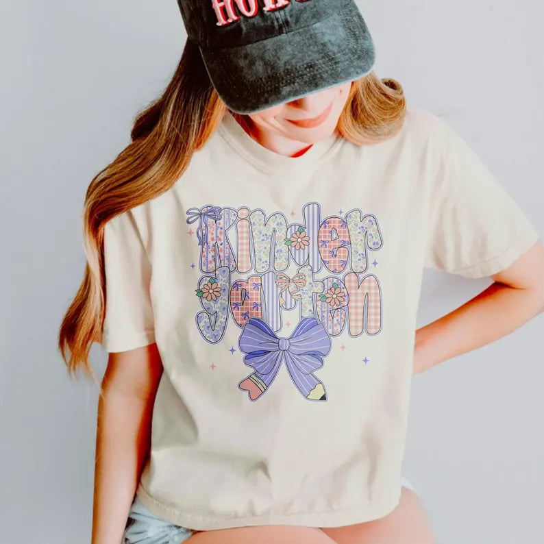Preppy Back to School Floral PNG Bundle Png, First Day of School PNG, Preppy School Png, School Bundle Png, First/Second/Third Grade Design