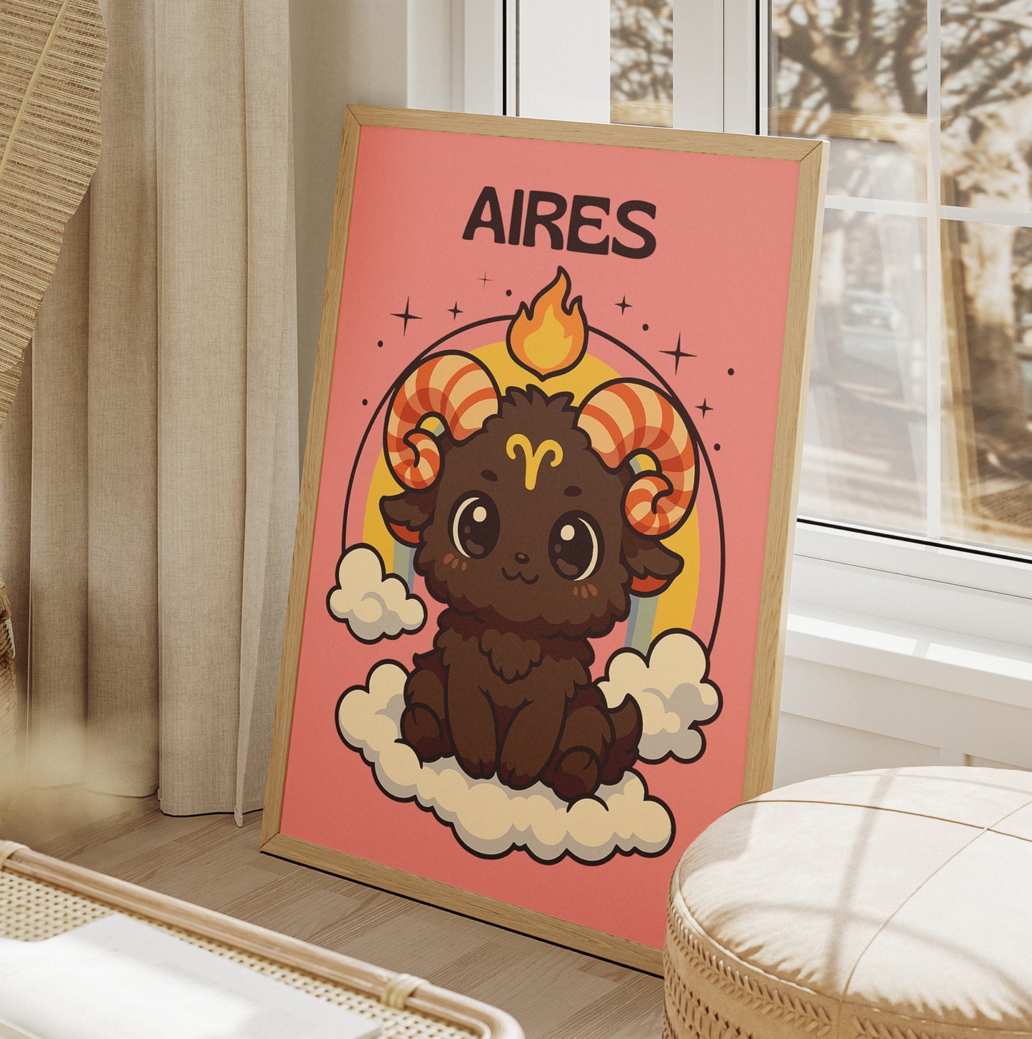 Cute Aries Zodiac Birthday Gift SVG – Kawaii Ram Zodiac Clipart – Chibi Aries PNG and SVG Bundle – Instant Digital Download for Cricut