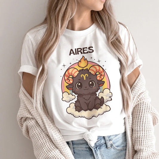 Cute Aries Zodiac Birthday Gift SVG – Kawaii Ram Zodiac Clipart – Chibi Aries PNG and SVG Bundle – Instant Digital Download for Cricut